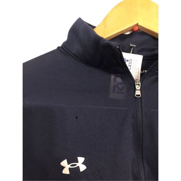 Brand New Under Armour Women’s Locker 1/2 Zip Navy Loose Longsleeves XL - Picture 8 of 13